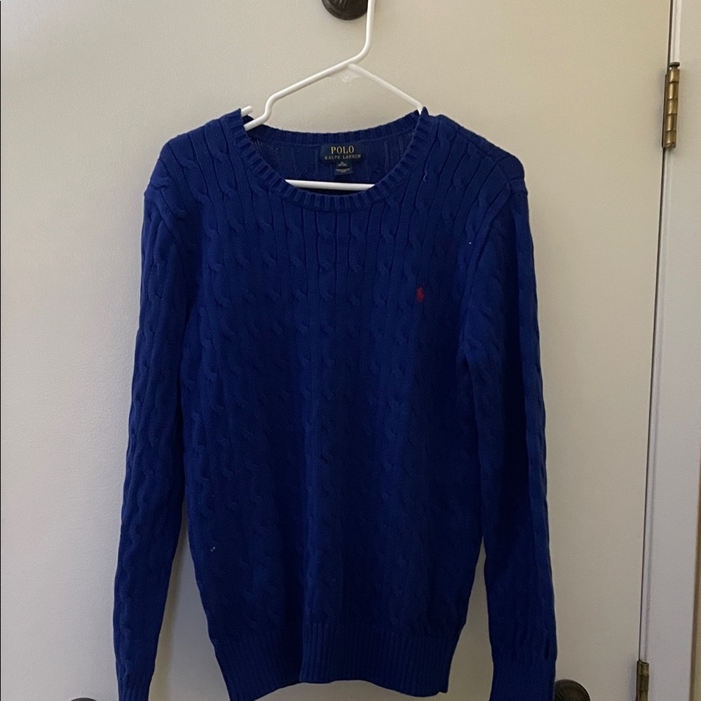 Polo Ralph Lauren Blue Cable Knit Sweater